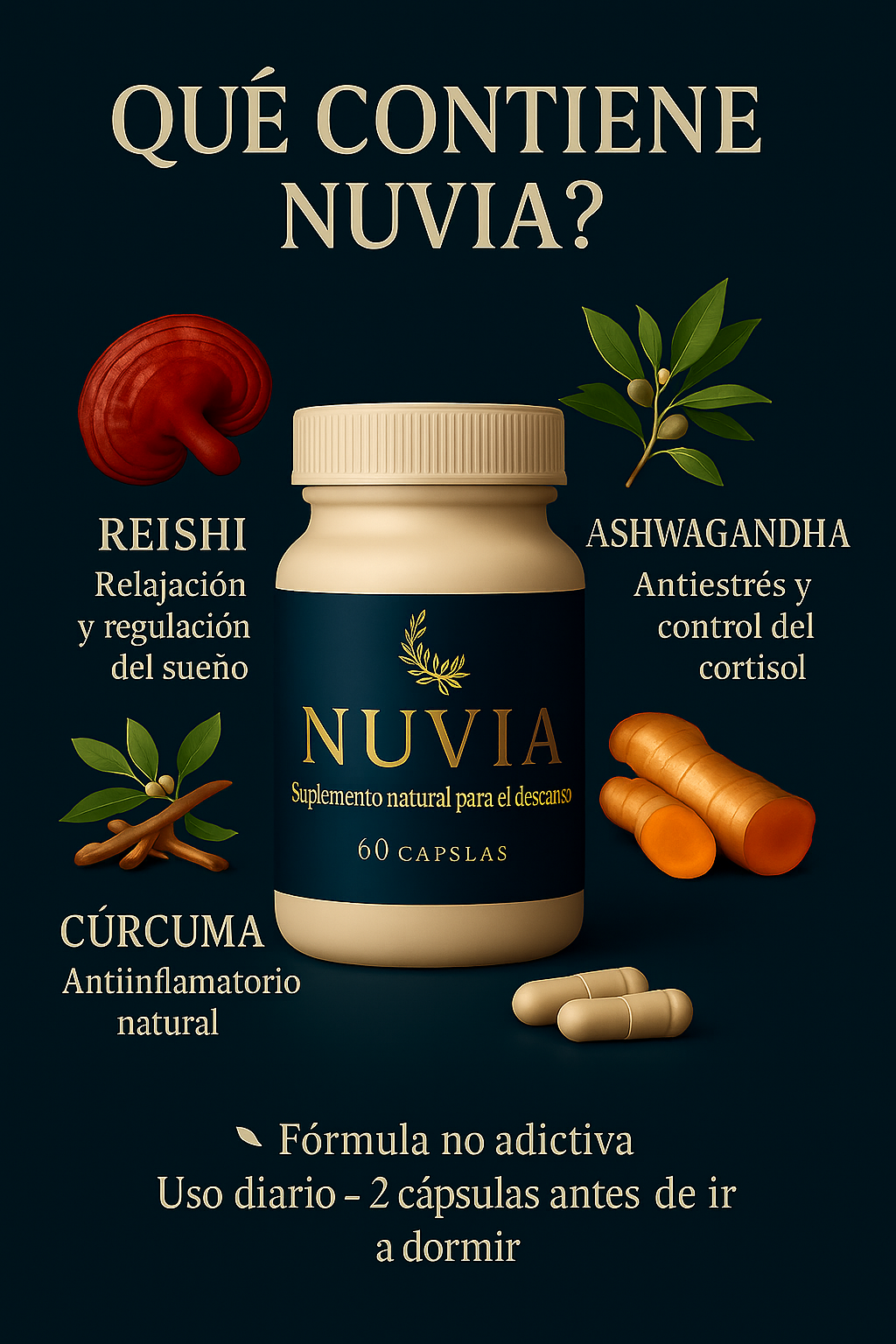 NUVIA - Suplemento natural para el descanso